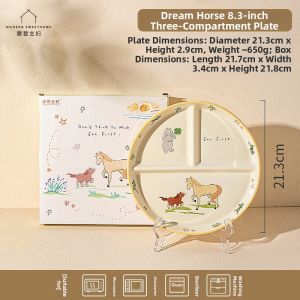 MODERN SWEETHOME | Diet-Specific Ceramic Compartment Plate