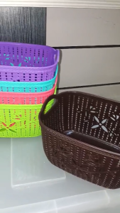 Multipurpose Mini Plastic Basket Organizer Storage Basket for Home Cosmetics Office Supplies Toys