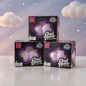 Schylling | Đồ Chơi Bóp Giảm Stress Hình Khối Schylling NeeDoh Nice Cube Cloud Hồi Phục Chậm Dành Cho Trẻ Em & Người Lớn Giúp Làm Dịu Lo Âu Kích Hoạt Âm Nhạc.