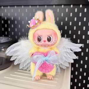 Labubu Chess Adventure Small Queen Plush Doll Wings Crown Set Cute Style Fabric Material 17cm Trendy Doll Suitable Size