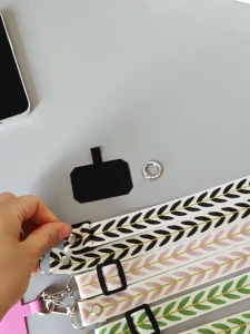 Crossbody Phone Strap Phone Lanyards Adjustable Wide Cloth Strong Durable Key Wrist Universal Crossbody Phone Strap