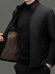 แจ็คเก็ตแบบมีปกแขนยาวคอโปโลสำหรับผู้ชายแบบลำลองสำหรับใส่ไปทำงาน อบอุ่น ปกติ ฤดูใบไม้ร่วง 2025 แจ็คเก็ตแบบมีปก