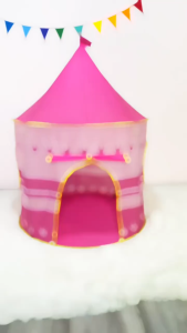 Cindychen888 Portable Folding Camping Kids Tent Castle Cubby House Castle Tent