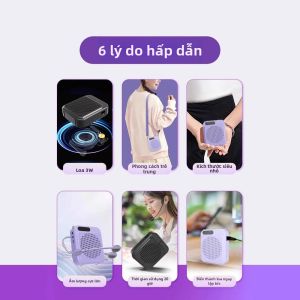 Micro Di Động Eurobird X2025 Cho Giáo Viên Hướng Dẫn Viên Phát Thanh Lớn Không Dây Máy Phát Thanh Công Suất Cao Dùng Cho Lớp Học