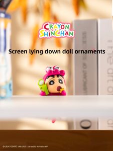 Kucikuji Crayon Shinchan Car Dashboard Decoration Mobile Phone Desktop Figure PVC Material 65cm Size Collectible Toy Gift