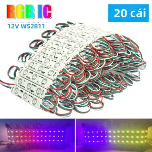 20 Chiếc 12V WS2811 RGB LED Module Chống Nước IP65 Đủ Màu Điều Khiển Độc Lập Cho Cửa Hàng Biển Hiệu Chữ Hộp Đèn Trang Trí