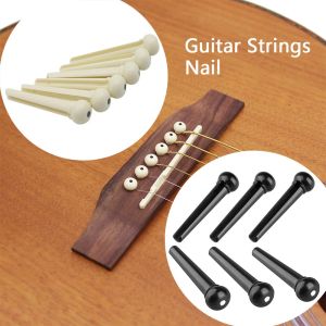 IRIN | 6pcs Tuning Tone Pegs Sustain String Nail Fixed Durable Acoustic Guitar Bridge Pin Replacement Parts Musical Instruments