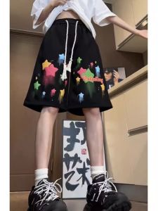 Quần Short Thể Thao Cotton Nguyên Chất Cho Nữ Mùa Hè 2025 Quần Dài Đến Đầu Gối Rộng Rãi Thoải Mái Quần Dài Thường Ngày Cho Nữ