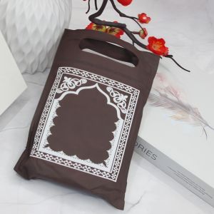 Muslim Portable Prayer Rug Travel  Rainproof Fabric  Prayer Rug Islam Worship Prayer Mat Pocket Pilgrimage Rug