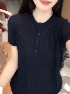 UYFY | Summer New Womens Round Neck Short Sleeve T-Shirt Plus Size Thin Versatile Top Unique Design Comfortable Fit Casual Wear