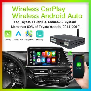 Wireless Carplay Android Auto For TOYOTA Touch2 Entune2.0 Prius C-HR Avalon Prius Sienaba Alphard Support Camera AirPlay