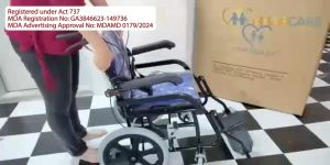 Emascare Flip Up Armrest Foldable Footrest Wheelchair 11kg Kerusi Roda Ringan GA3846623-149736 - MDA Approved