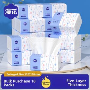 Mansheng 400 Sheets Affordable Wooden Tissue Handkerchiefs Household Toilet Paper Bathroom Tissue Paper Wholesale Box