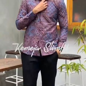 Prabuseno JAGADMUDA Original 100% Kemeja Batik Pria Prabuseno Atasan Lengan Panjang Bahan Katun Printing Premium Halus Adem Nyaman Lapis Furring Premium Baju Batik Dewasa Modern Mewah Seragam Kerja Kantor