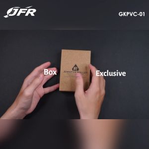 Dompet Kunci Bahan Kulit Sintetis JFR Coklat Muda
