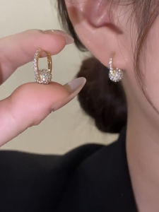 Fashionable Small Diamond Ball Earrings High-End Zirconia Elegant Versatile Personalized New Arrival Womens Jewelry Accessories