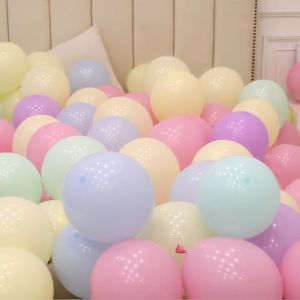 Bóng bay cao su 5 inch trang trí sinh nhật thôi nôi đầy tháng nhiều màu sắc HAPPYKID BBCS5INCH