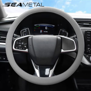 SEAMETAL Car Steering Wheel Covers Interior Auto Steer Cover Protector 38cm Silica Gel Auto Steering-Wheel Cover Accessories