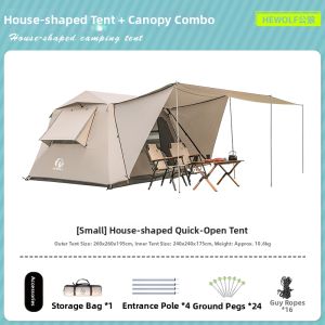 Hewolf | Portable Waterproof All-in-one Ridge Tent