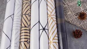 Geometric Hexagon Silver Peel and Stick Wallpaper Removable Self Adhesive Wallpaper Vinyl Film Shelf Paper and Drawer Line