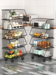YIXUAN | Multifunctional Mobile Kitchen Storage Rack