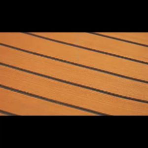 2400*450mm Eva Foam Faux Teak Boat Deck Mat Sheet Teak Yacht Marine Floor Waterproof Pontoon Brown Black Flooring MotorBoats