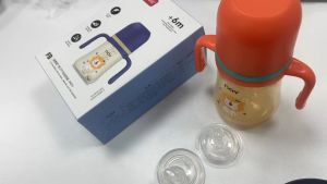 Ivorybaby Botol Susu Bayi Wide Neck 240/300ML Botol Minum Sedotan Anak 3In1