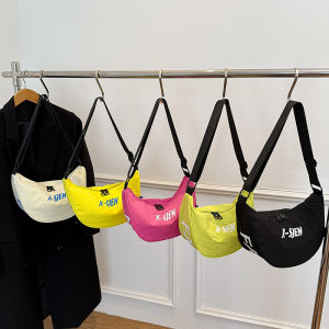 Childrens Crossbody Backpack Cool Letter Single Shoulder Outdoor Hiking Lightweight Mountain Climbing Bag for Boys And Girls