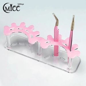 ที่เก็บแหนบต่อขนตาอะคริลิค ที่วางแหนบ ที่จัดระเบียบแหนบ ชั้นวางเครื่องมือต่อขนตา อุปกรณ์แต่งหน้า ชั้นวางความงาม 8 ช่อง
