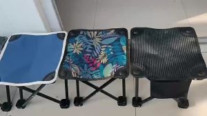 Outdoor Folding Chair Folding Small Chair Portable Camp Stool for Camping Fishing Hiking Gardening and Beach Camping Seat Outdoor Folding Portable Rocking Camping Chair Mini Camping Stool Hiking Picnic Fishing