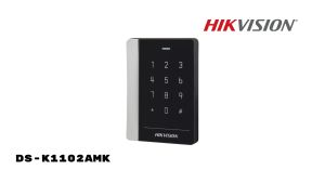 Hikvision Door Access Control 13.56MHz Keypad Password MF Mifare Card Reader RS485 Wiegand W26 W34 IP64 Dust DS-K1102AMK