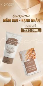mẫu mới sữa rửa mặt mầm gạo hạnh nhân giúp kèm dầu mềm da