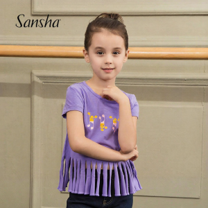 Sansha | Crew Neck Printed Dancewear For Girls