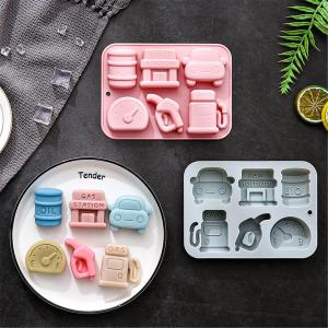 Gas Station Theme Silicone Mold