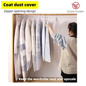 Dust-proof Clothes Protector Cover BagFully Enclosed Garment Cover with ZipperClothes Bags HangingDurable Clothes Storage Bag Sweater With Zipper Zipper Dress Jacket Zipper - Lazada