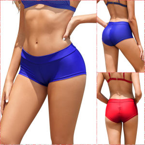 Skin-Friendly Large Size Womens Bikini Underwear Flat Angle Swimming Trunks Full Foot Thermal Spring High Elasticity Separate Design