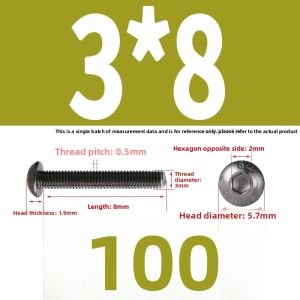 POWER&STRONG | 10.9 Grade Hex Socket Cap Screws M1.6 M2 M3 M4 M5 M6 M7 M8 M9 M10 M11 M12