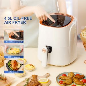 Air Fryers 4.5L Multifunction high-capacity Oil-free Air Fryer Oven Automatic Deep Frying Pan