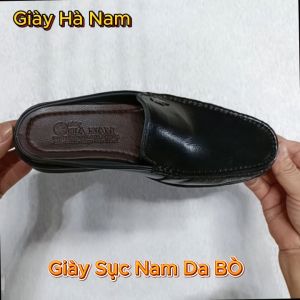 Giày Sục Nam HA NAM Da Bò Thật Cao Cấp GSB20166