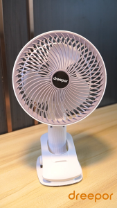 Dreepor Portable Handheld Fan 3 gear Mini Electric Fan With Clip USB Rechargeable For School Silent Desk Clip Fan Electric Fan 720°Angle Adjustment for Home Office & Baby Stroller