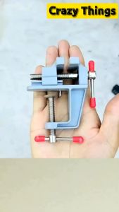 Aluminum Alloy Vice Miniature Small Jewelers Hobby Clamp on Table Bench Vise Mini Tool Vice Muliti-Funcational