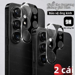 2 Miếng Dán Kính Cường Lực Trong Suốt Độ Phân Giải Cao Bảo Vệ Camera Điện Thoại Cho Samsung Galaxy S26 Ultra/S24/S25/A07/A17/A27/A37/A57
