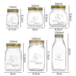 High Temperature Resistant Glass Bottle for Soup Collagen Sealed Subpackage Fish Collagen Empty Can for Creative Cultural Gifts