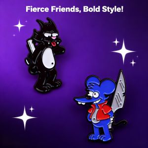 Bandai | Double Sided Mouse Cartoon Brooch Pin Clothing Backpack Accessory Fashion Decoration Alloy Badge Hot Selling
