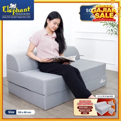 Elephant Trifold Sofabed / Sofa Bed Kasur / Sofa Tidur Lipat/ Sofa Tamu Minimalis / Aesthetic / 2025