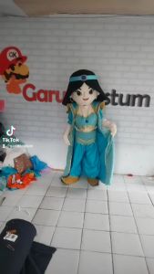 Kostum Maskot Badut Jasmine Setelan Lucu Fashion Karnaval