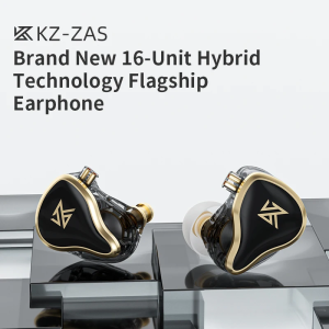 KZ | KZ-ZAS A New Generation Of High-performance BA Double Magnetic Circuit Dynamic 16-unit Professional Hybrid Technology Earphones