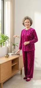 Bộ Nhung Bà Già _ Bộ Nhung Tay Dài Bà Già.
