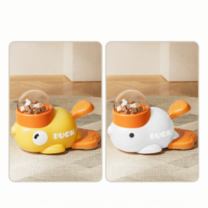 ของเล่นแมวอินเทอร์แอคทีฟพร้อมเครื่องให้อาหารและตัวยิงขนม