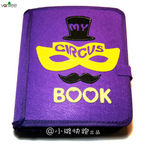 Early Education DIY Handmade Circus My First Non-Woven Fabric Book Material Kit Montessori Book for Kindergarten QuietBook
